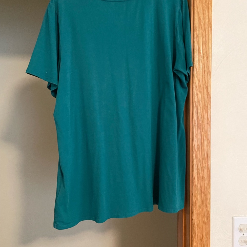 NWOT Calme by Johnny Was dark teal t-shirt - Picture 2 of 6